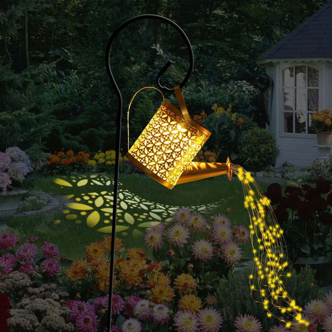 Solar Butterfly Watering Can Garden Light â€“ Waterproof Hanging Fairy Path Accent | Patio, Lawn, Outdoor DÃ©cor | Trufairs