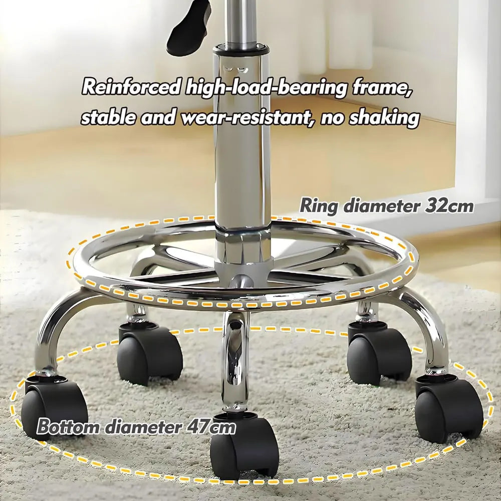 Multi Functional Lifting Chair with PU Leather Seat Swivel Height Adjustment Tattoo Chair Stools Rotatable Pulley Work Chairs