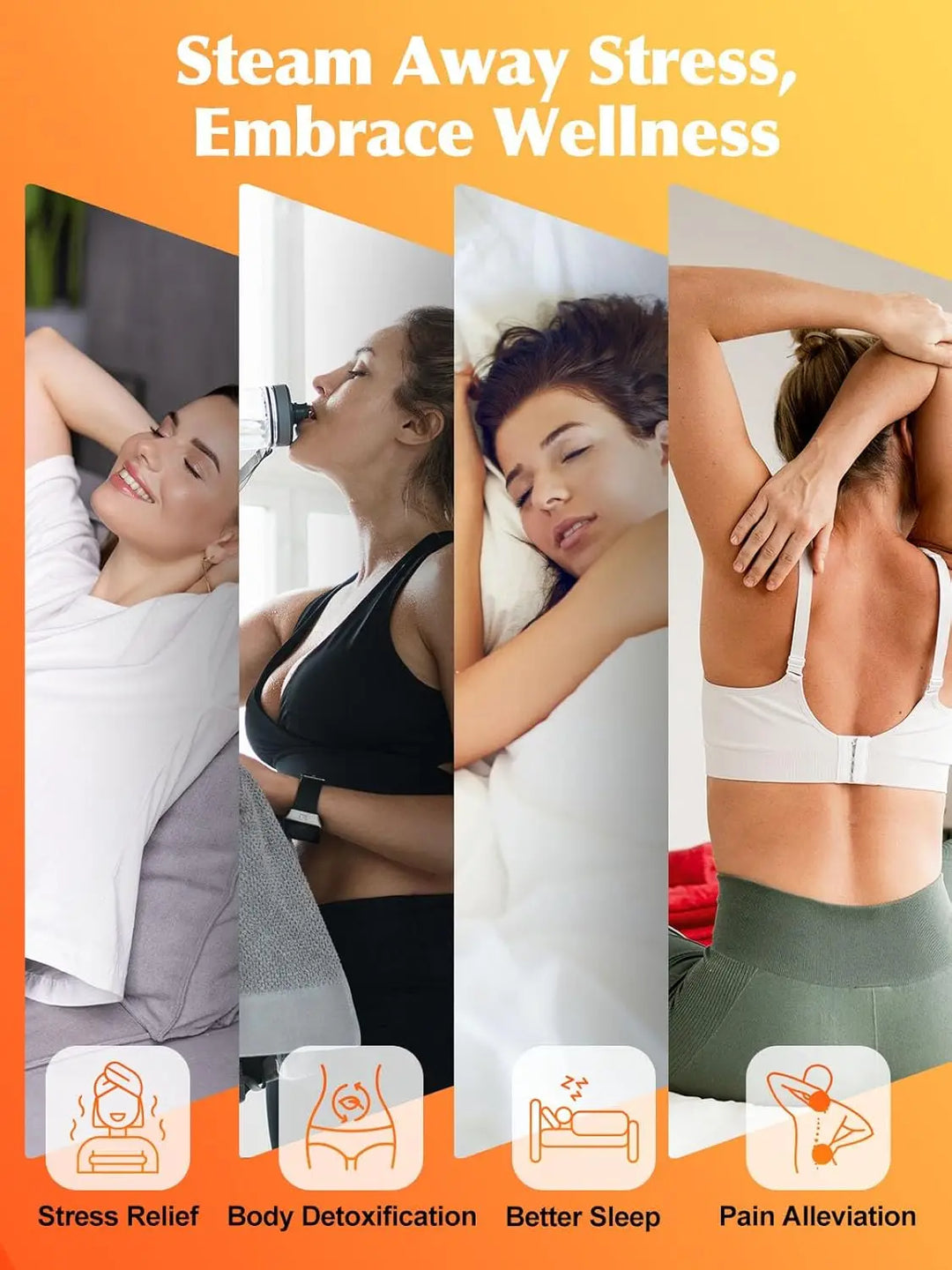 Portable Sauna Box for Home, Personal SPA Steam Sauna with 10 Min Fast Heating & 9 Levels Heat, Warm Sauna Tent with 3L/1200W St