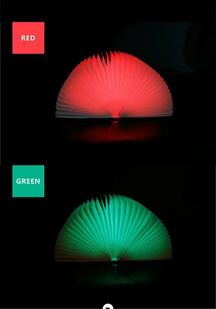 3D Book Light LED Night Light Folding Exquisite Gift USB Recharge Wooden Decor Bedroom Desk Table Lamp for Kid Brithday Gift