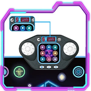 VATOS Musical Dance Mat Toy for Kids 27 Levels 8 LED Keys Bluetooth 5 Game Modes Ages 3+ Boys Girls Outdoor Party Christmas Gift