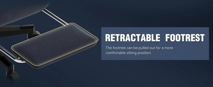 Dowinx Gaming Chair with Massage Lumbar Support, Suede Fabric Ergonomic Computer Chair with Footrest for Adults