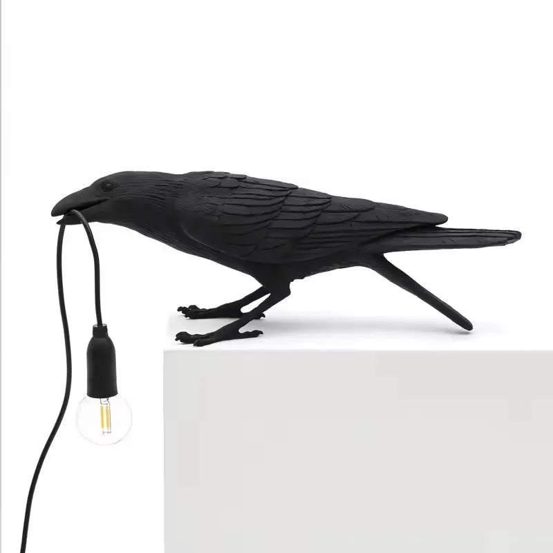 Modern Resin Lucky Bird Crow Wall Lamp Table Lights Night Lights Bedroom Bedside Living Room Home Decor Wall Lamps