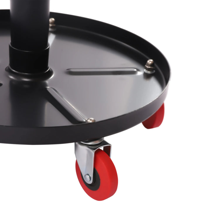 Heavy Duty Roller Seat  Adjustable Rolling Stool Chair Swivel with Tool Tray for Garage Workshop and Auto Repair Shop Black