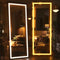 67x20 Inch Full Length Mirror with LED Lights, Standing or Wall-Mounted, Square Shape for Bedroom, Living Room, or Cloakroom,