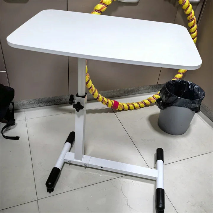 Creative Foldable Computer Desks Living Room Sofa Lazy Bed Office Desk with Wheels Lifting Bedside Table European Home Furniture