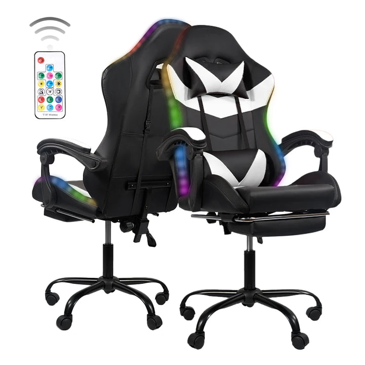 Nalupatio Ergonomic Office Chair, Leather E-Sports Chair,Gaming Chair, Rotatable Adjustable Headrest，For Offices Or Gaming Halls
