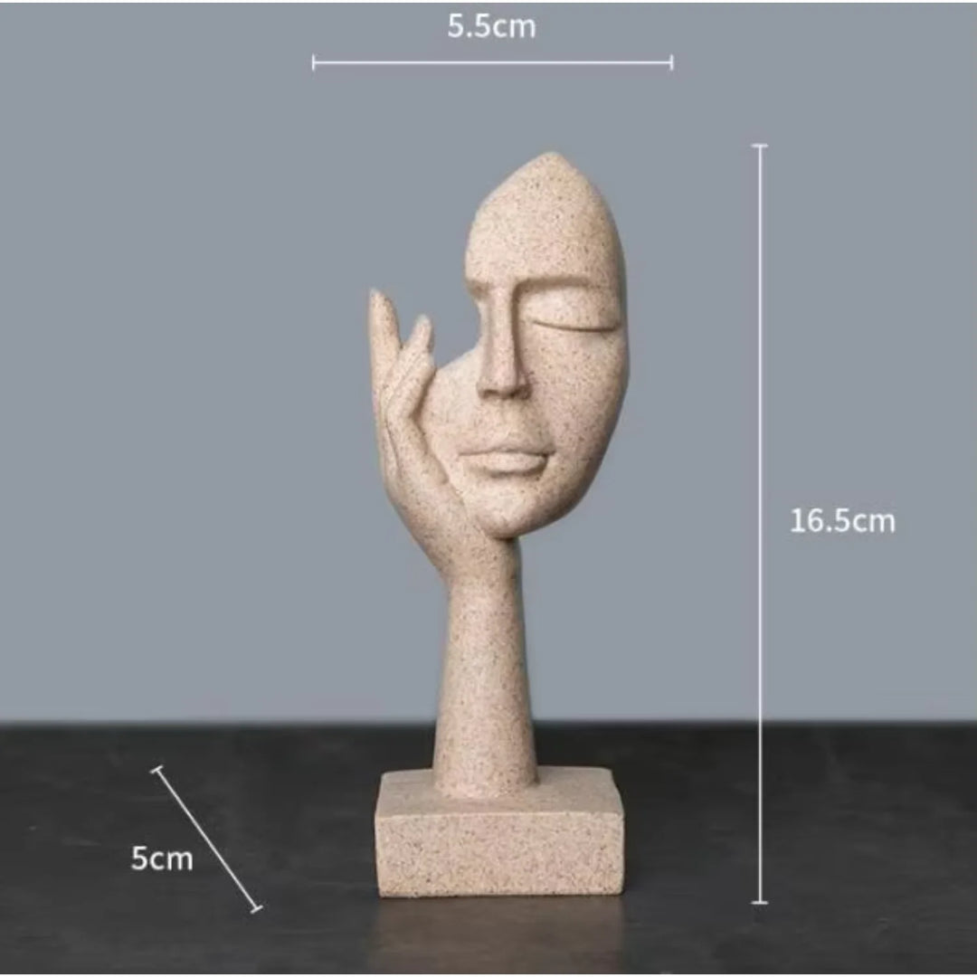 Resin Abstract  Decor Statue Table Decoration for  Room Bedroom Office Nordic Abstract  face  sculpture