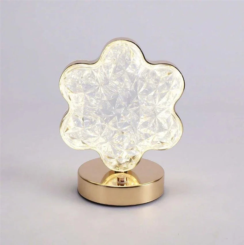 Touch Dimming Modern Desk Lamp Crystal Acrylic Table Lamp Bedroom Bedside Night Light Living Room Romantic Atmosphere Decor Lamp