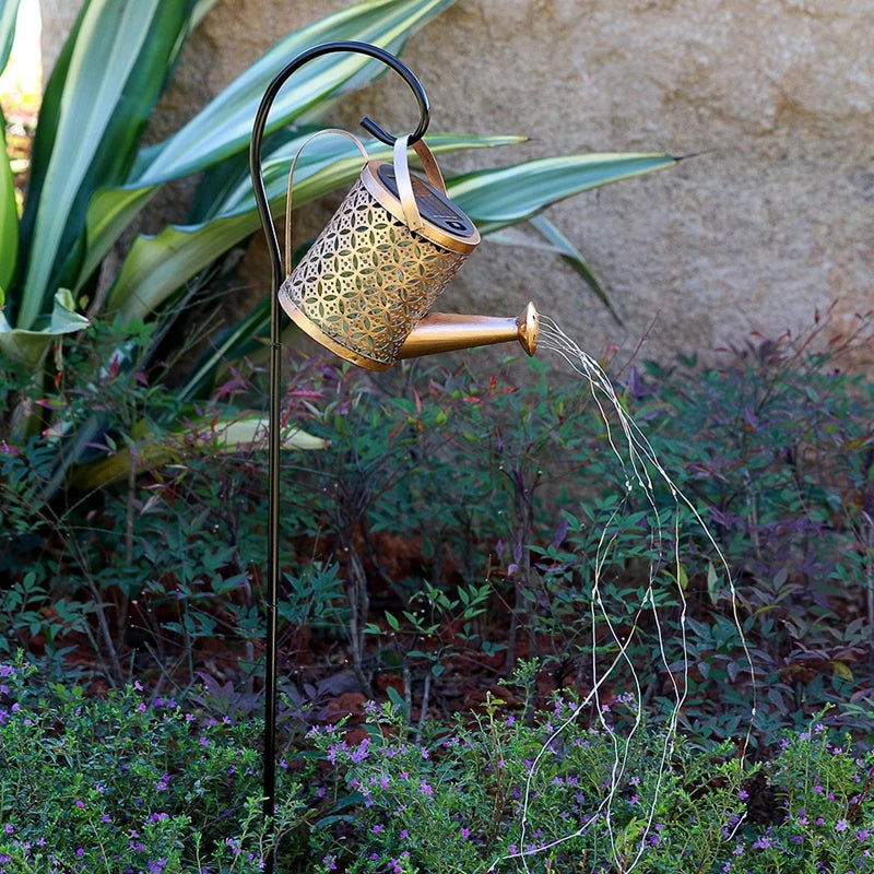 Solar Butterfly Watering Can Garden Light â€“ Waterproof Hanging Fairy Path Accent | Patio, Lawn, Outdoor DÃ©cor | Trufairs