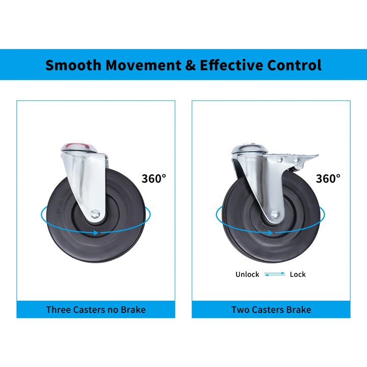 220 LBS Rolling Garage Stool Adjustable Height Mobile Rolling Gear Seat Round Tray Garage Pneumatic Stool