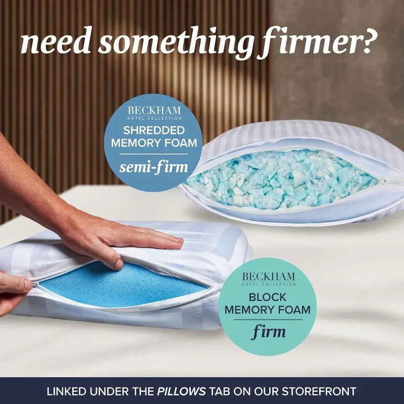 Bed Pillows King Size Set Of 2 - Down Alternative Bedding Gel Cooling Big Pillow For Back, Stomach Or Side Sleepers