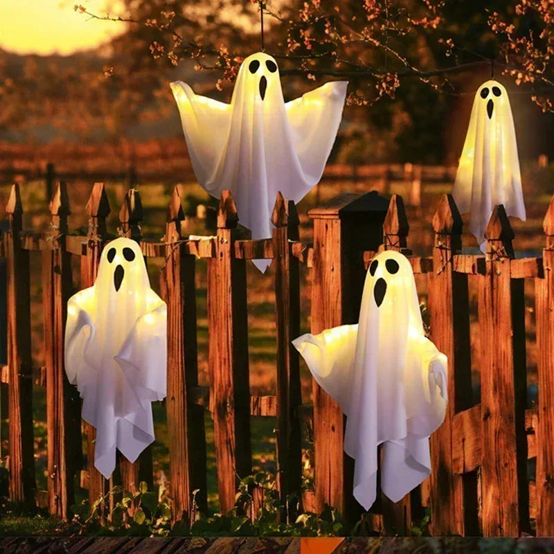 Glowing Ghost & Witch Hat String Lights â€“ Halloween LED Party & Yard DÃ©cor | Trufairs