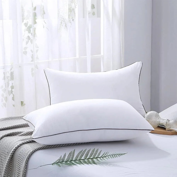 Standard Size Bed Pillows Set of 4 Down Alternative Hypoallergenic Soft Breathable Luxury Cooling Support Side Back Sleepers