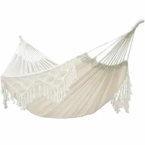 ins Style 2 Person Hammock Boho Large Macrame Fringe Double Deluxe Hammock Swing Net Chair Outdoor Indoor Hanging Deco