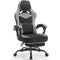 400lbs Breathable Fabric Big and Tall Gaming Chair with Massage and Foot Rest,Gamer Chairs for Adults with Pocket Spring