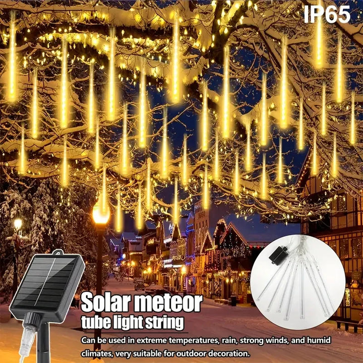 1pc 30/45CM Solar Meteor Star Glow Lights IP65 Outdoor Solar Fairy String Lights Christmas Decorative Light for Garden Courtyard