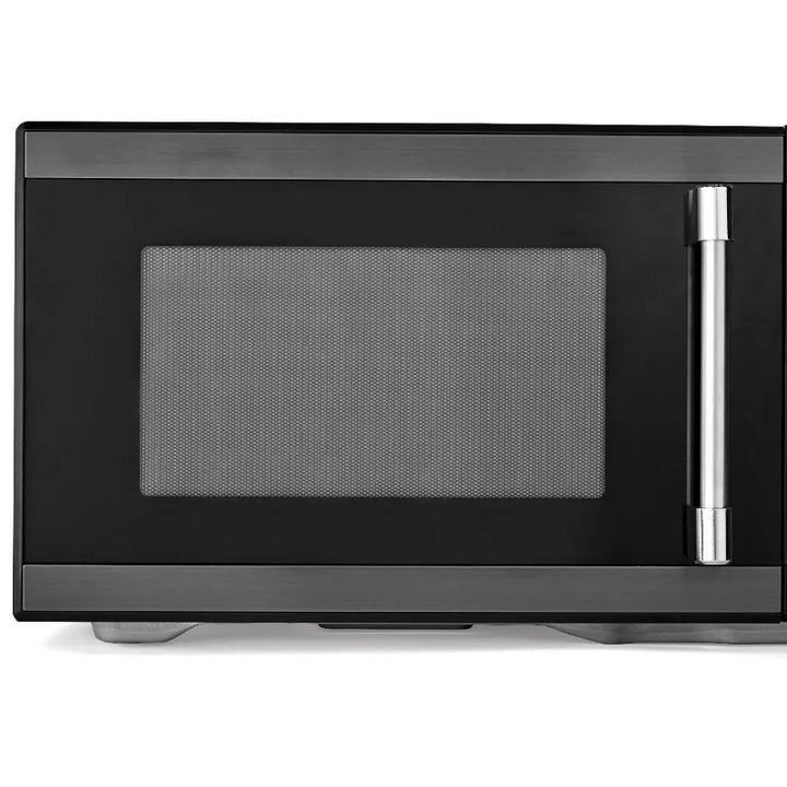 Hamilton Beach 1.1 Cu ft Countertop Microwave Oven, White and Stainless Steel