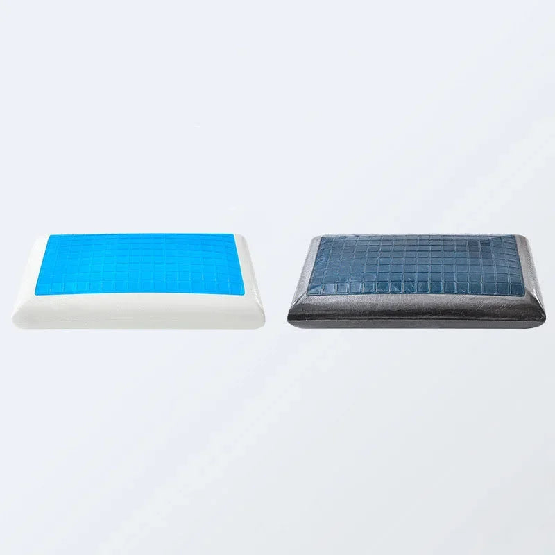 New Summer Double-sided Available Gel Cooling Pillow Bamboo Charcoal Memory Foam Ergonomics Pillows for Bedroom with Pillowcase