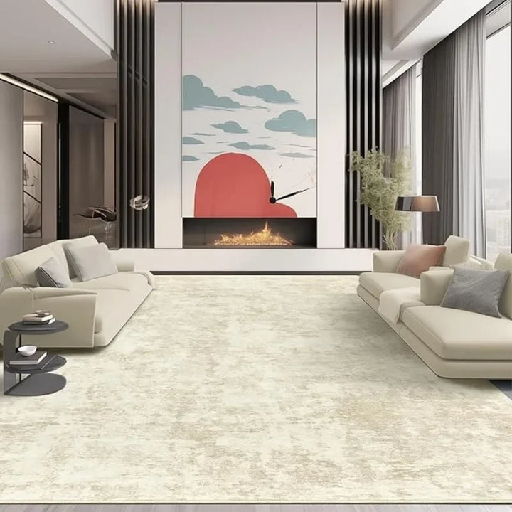 8x10 Area Rugs, Modern Abstract Washable Rug for Living Room, Stain Resistant Non-Shedding Distressed Area Rug