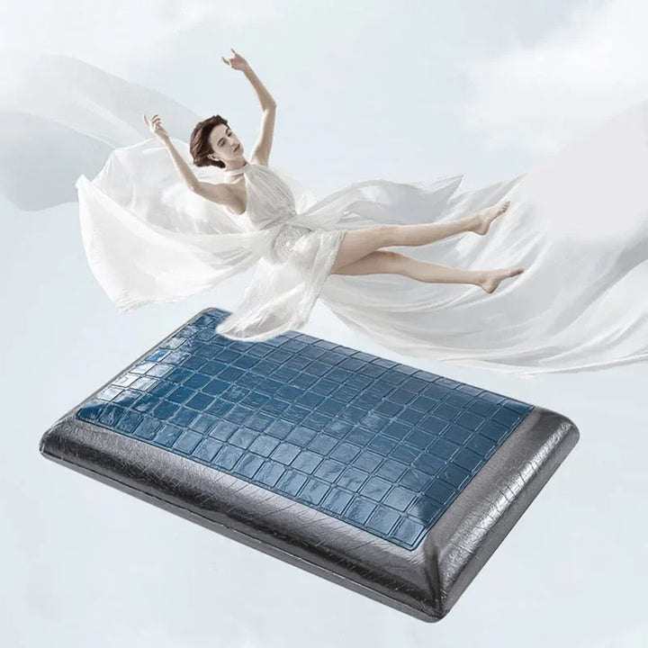 New Summer Double-sided Available Gel Cooling Pillow Bamboo Charcoal Memory Foam Ergonomics Pillows for Bedroom with Pillowcase