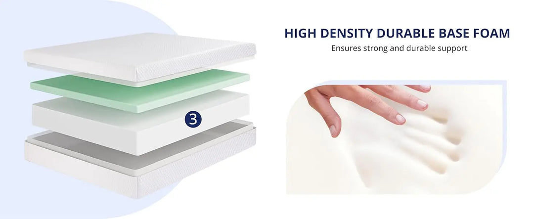 Twin XL Mattress 10 Inch Green Tea Memory Foam Mattress for Cool Sleep Pressure Relief Fiberglass Free Bed in a Box Removable Wa