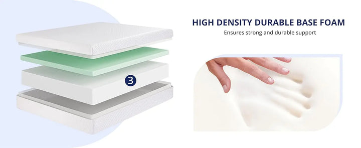 Twin XL Mattress 10 Inch Green Tea Memory Foam Mattress for Cool Sleep Pressure Relief Fiberglass Free Bed in a Box Removable Wa