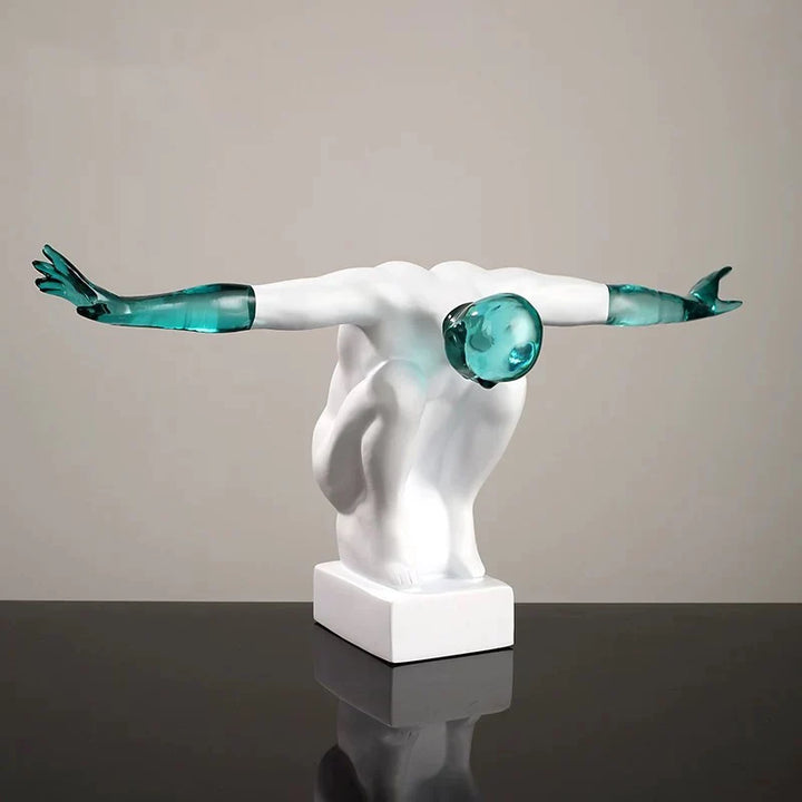 Abstract Human Figure Ornament – Creative Desktop Sculpture Gift | Trufairs