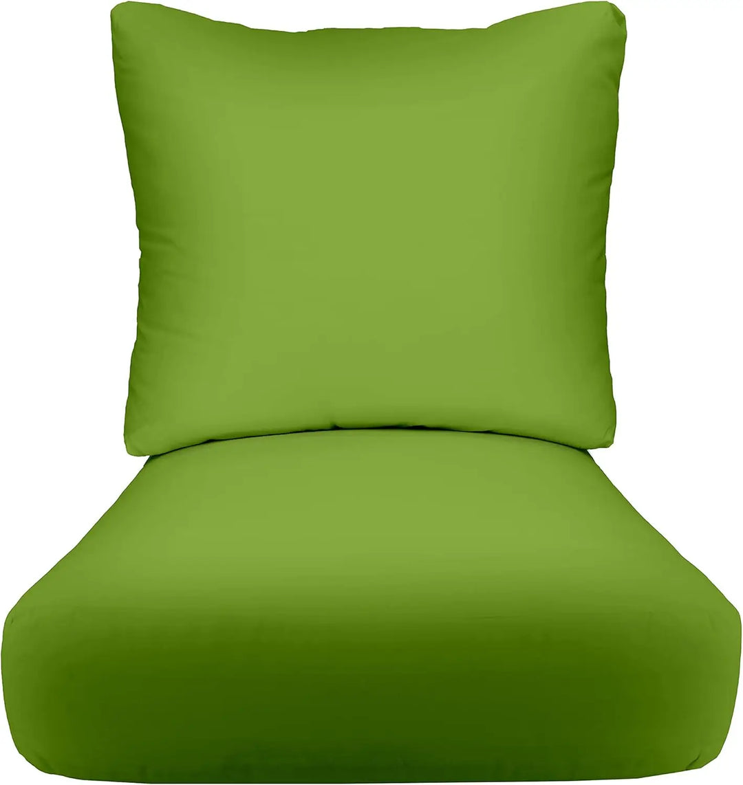 Deep Seating Cushion with Pillow Back  24” x 27” Seat  All-Weather Spun Fabric  Water and Fade-Resistant  Outdoor Chair