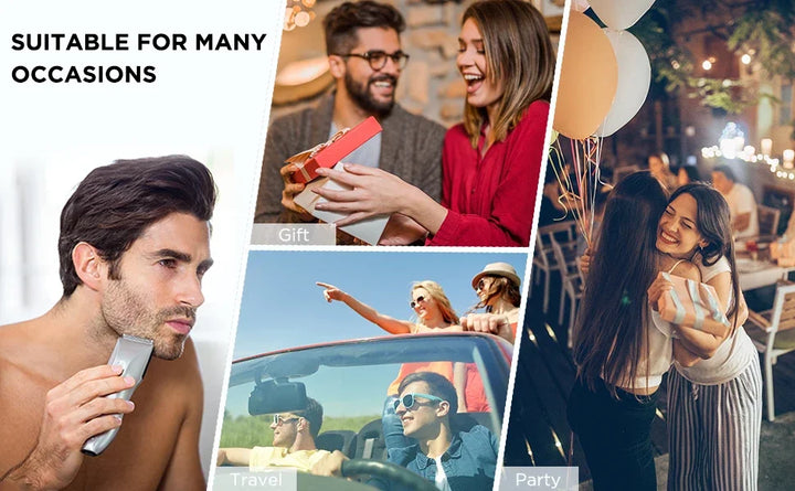 YINGHE 5 Way Mirror for Hair Cutting,Real Glass Adjustable Trifold Mirror with Light,Telescoping Hooks for Makeup and Styling