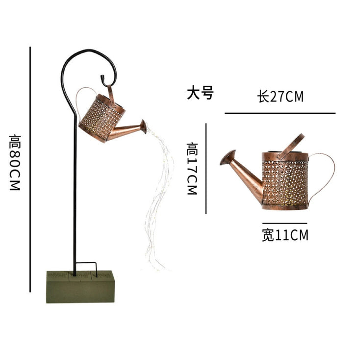 Solar Butterfly Watering Can Garden Light â€“ Waterproof Hanging Fairy Path Accent | Patio, Lawn, Outdoor DÃ©cor | Trufairs
