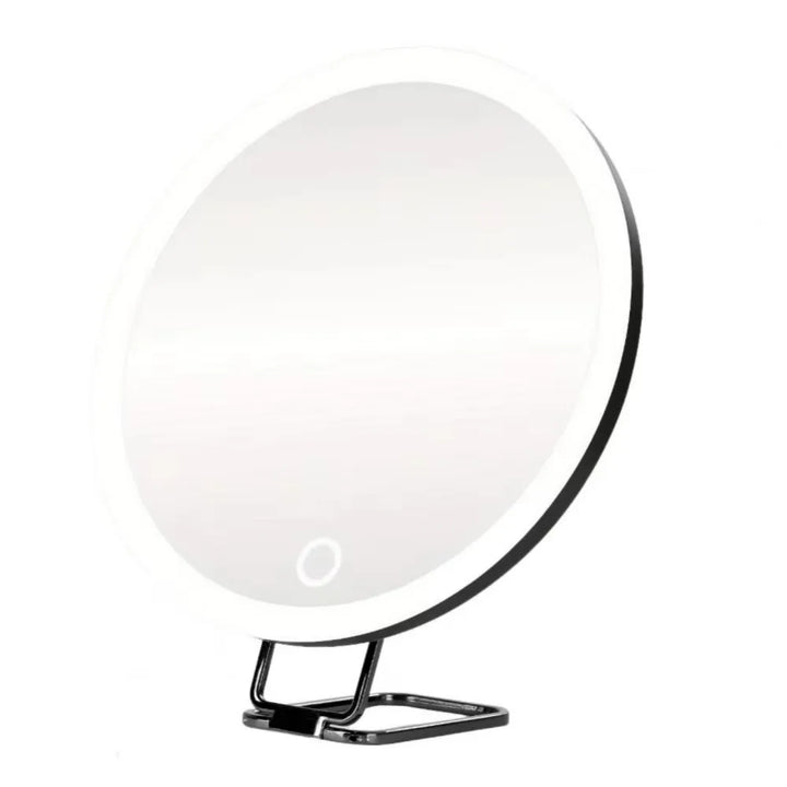 360° Adjustable Stand Magnifying Mirror with Light High-Definition Foldable LED Makeup Mirror 5/10/20/30x 3 Color Light
