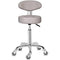 Swivel Stool Chair Adjustable Height with a backrest, Heavy Duty Hydraulic Rolling Metal Stools, Bar Stool