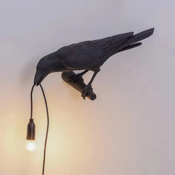 Modern Resin Lucky Bird Crow Wall Lamp Table Lights Night Lights Bedroom Bedside Living Room Home Decor Wall Lamps