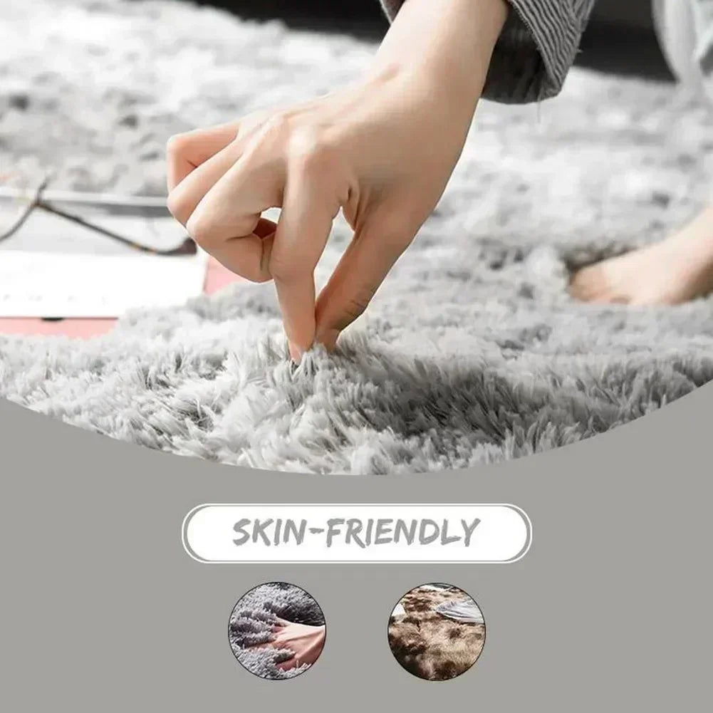 40/60CM Circle Round Shaggy Rug Soft Non-slip Area Rugs Living Room Bedroom Carpet Floor Mat For Girl Home Decoration