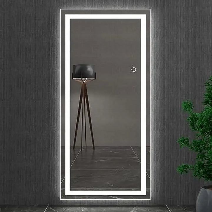 LED Full Length Mirror 70"x 24" Dimmable Touch Control Wall Mount Mirror Dressing Room
