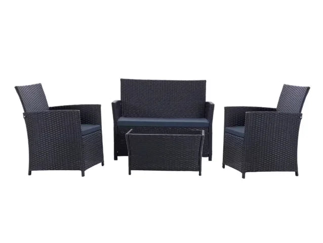 Patio Furniture Set with Cushions, Chairs,Sofa and Tea Table, make sure you are feeling fine on a nice summer day