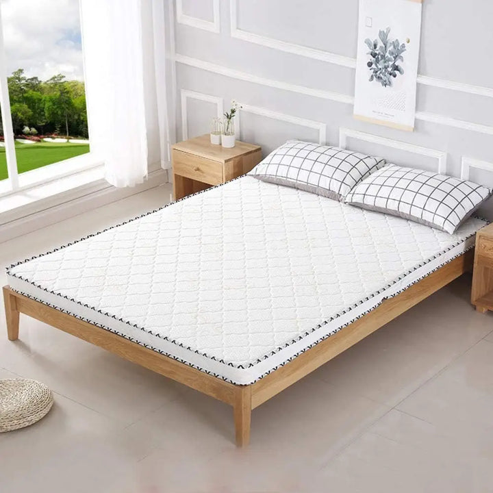 Coir Mattress, 3e Coconut Palm Hypoallergenic Orthopedic Mattress Pad 5cm Folding Sleeping Mat Firm Feel Quiet Tatami Guest Bed