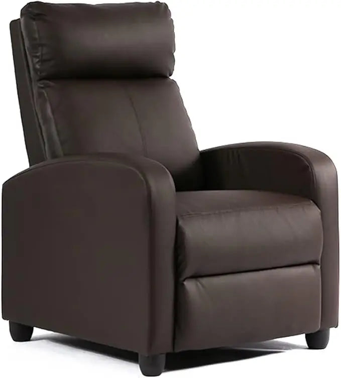 Recliner Chair for Living Room Modern Wingback Sofa Home Theater Seating Push Back Reclining Chair with Lumbar Support (Without
