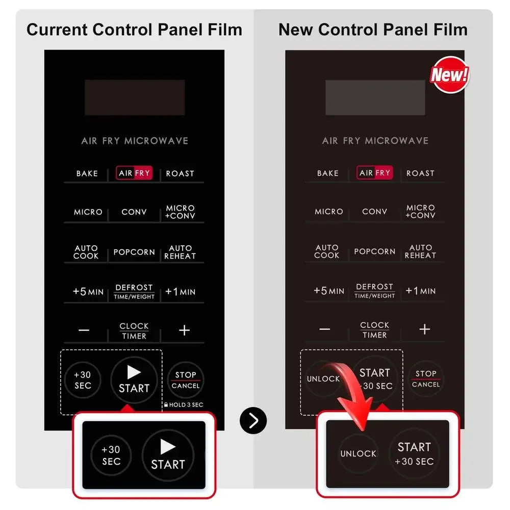 Air Fry Convection Microwave 900W Stainless Steel 0.9 Cu ft 3-in-1 Multifunctional Oven New Technology Auto-Cook/Reheat Compact