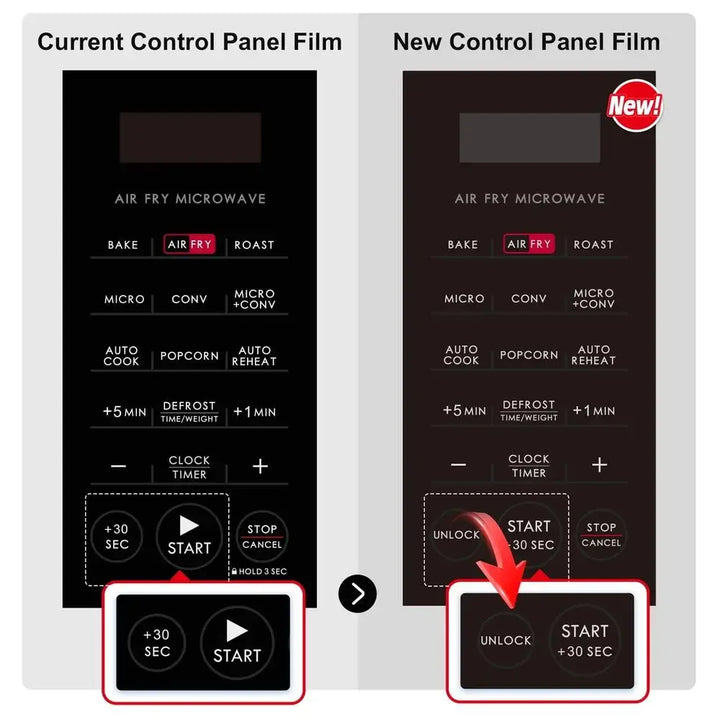 Air Fry Convection Microwave 900W Stainless Steel 0.9 Cu ft 3-in-1 Multifunctional Oven New Technology Auto-Cook/Reheat Compact