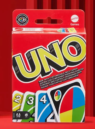 New Uno Wild Version Red Family Card Gam 112 Cards Travel-Friendly Makes A Great Game For 7 Year Olds And Up Toy In Stock