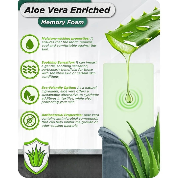 BEST -6pcs Orthopedic Bed Wedge Pillow Set,Post Surgery Aloe Vera Memory Foam for Neck,Leg Pain Relief,Adjustable Sitting Pillow