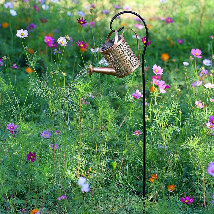 Solar Butterfly Watering Can Garden Light â€“ Waterproof Hanging Fairy Path Accent | Patio, Lawn, Outdoor DÃ©cor | Trufairs