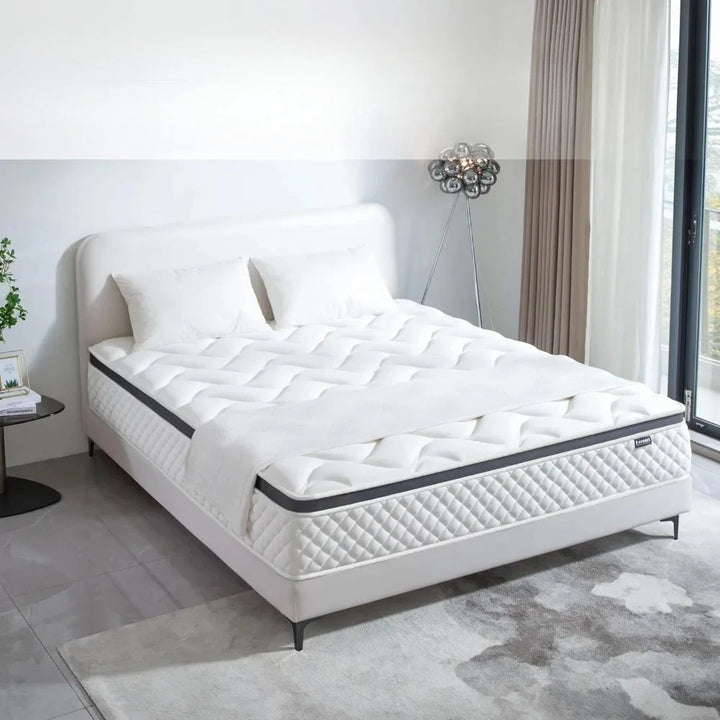 12 Inch Full-Queen Size Mattress, Memory Foam Hybrid Mattresses with Individual Pocket Spring for Motion Isolation&Silent Sleep