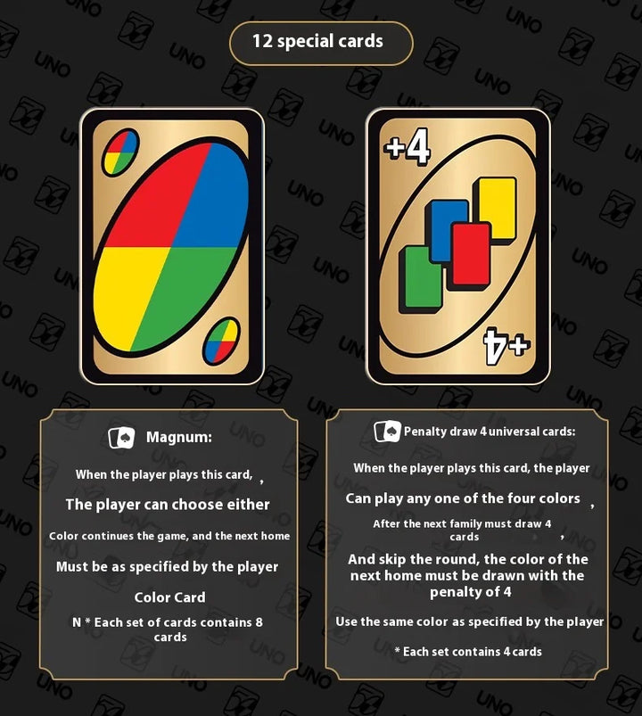 New Uno Wild Version Red Family Card Gam 112 Cards Travel-Friendly Makes A Great Game For 7 Year Olds And Up Toy In Stock