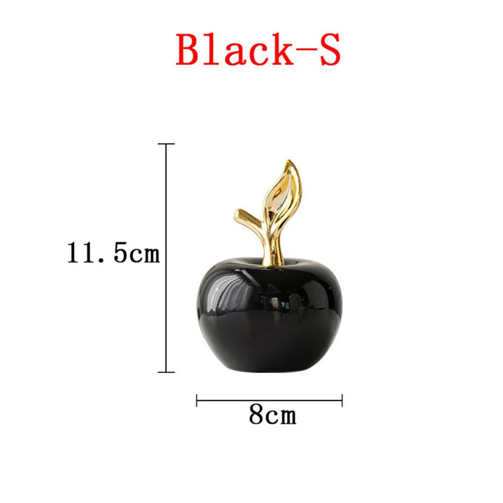 Classic European Style Ceramic Cute Funny Christmas Fruit Ornament Home Room Figurines Arts Crafts Desk Decor Statues Sculpture