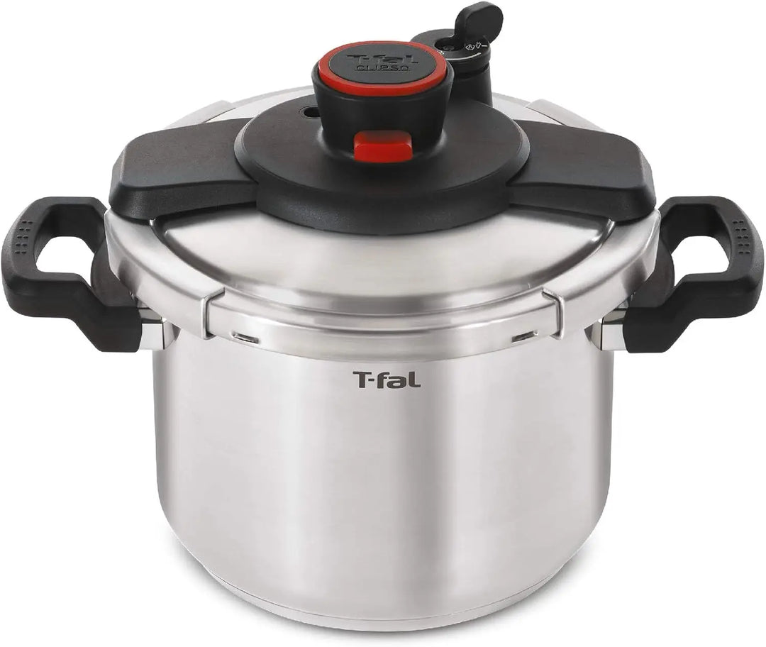 Clipso Stainless Steel Pressure Cooker 8 Quart, Induction Compatible, Secure locking System, One Hand System