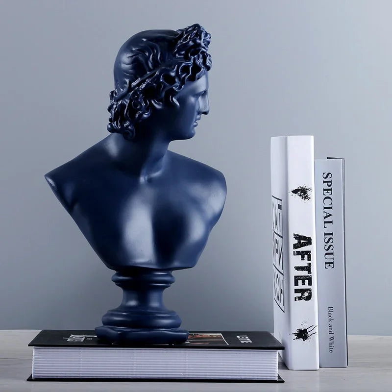 Ancient Greece European Resin David Venus Head Statuees Decoration Home Livingroom Goddess Sculpture Figurin Office Desktop
