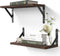Floating Shelves,Wood Wall Mounted Shelf Set of 2, Multifunctional Wall Storage Shelves for Living Room, Bathroom, Kitchen, or